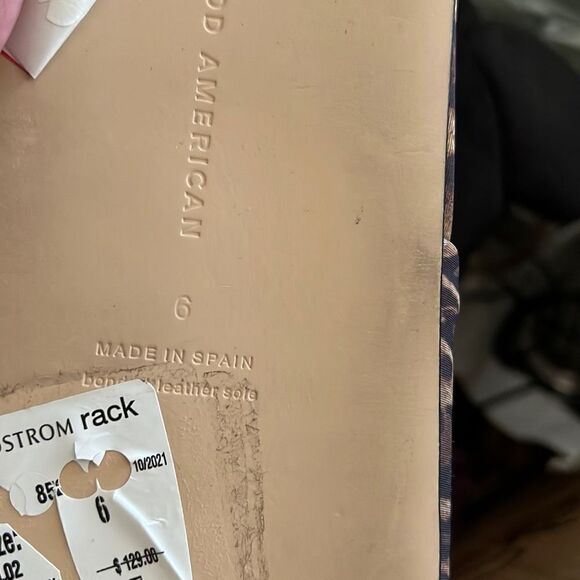 Good American Zoey Chain Platform Slides Leopard New Size 6 - Picture 5 of 8